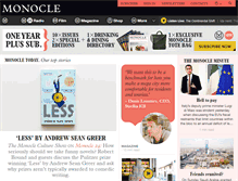 Tablet Screenshot of monocle.com
